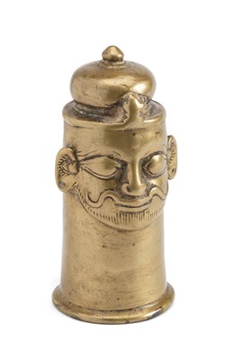 Lot 96 - A BRASS SIVALINGAM COVER