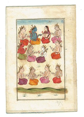 Lot 143 - A GATHERING WITH KRISHNA