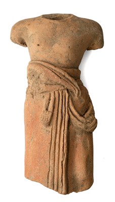 Lot 148 - A MAJAPAHIT TERRACOTTA MALE TORSO