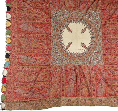 Lot 189 - A WOVEN WOOL 'MOON' SHAWL