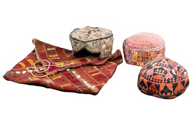 Lot 196 - THREE CLOTH HATS