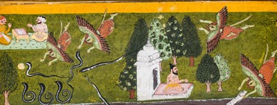 Lot 208 - A SCENE FROM A HINDU EPIC