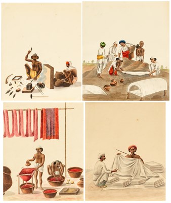 Lot 210 - â“Œ A COLLECTION OF COMPANY SCHOOL PAINTINGS OF INDIAN CHARACTERS