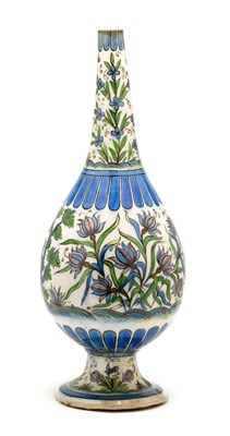 Lot 220 - A QAJAR ORNAMENTAL VASE