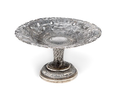 Lot 235 - A SILVER TAZZA