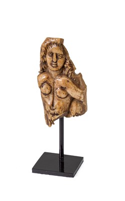 Lot 244 - â“Œ A ROMAN COPTIC BONE CARVING OF A FEMALE FIGURE