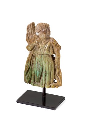 Lot 245 - â“Œ A ROMAN COPTIC BONE CARVING OF A GODDESS