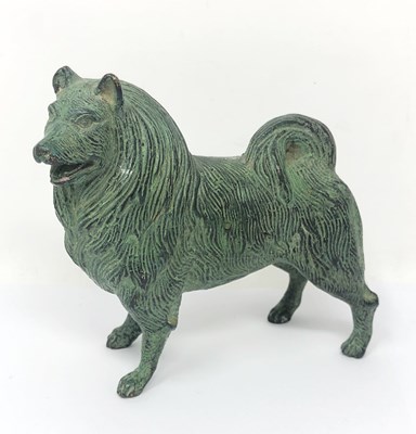 Lot 272 - AN ITALIAN BRONZE FIGURE OF A DOG