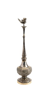 Lot 283 - A CHINESE SILVER ROSEWATER SPRINKLER