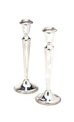 Lot 306 - A PAIR OF AMERICAN CANDLESTICKS