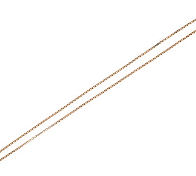 Lot 492 - GOLD LONG CHAIN, 1900s