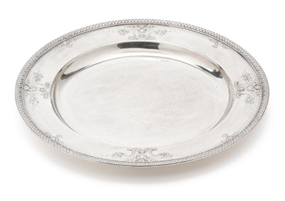 Lot 134 - AN AMERICAN SILVER DISH, DOMINICK & HAFF, NEW YORK, CIRCA 1900