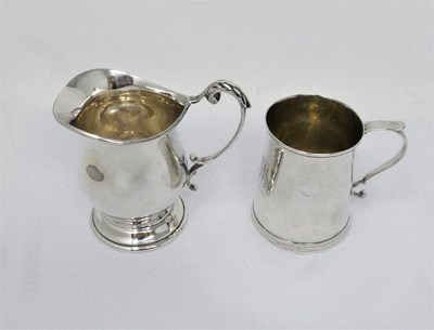 Lot 343 - A GEORGE III SILVER CHRISTENING MUG