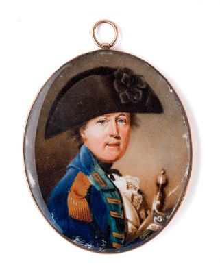 Lot 426 - ËœA PORTRAIT MINIATURE OF COLONEL HENDERSON