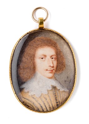 Lot 431 - A PORTRAIT MINIATURE OF A GENTLEMAN