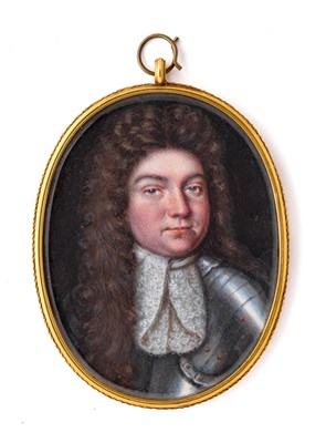 Lot 442 - A PORTRAIT MINIATURE OF A GENTLEMAN