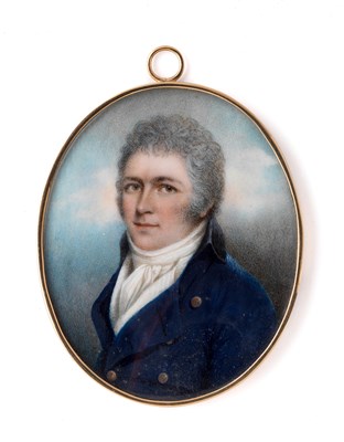 Lot 444 - ËœA PORTRAIT MINIATURE OF JAMES CARPENTER