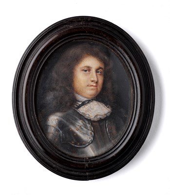 Lot 450 - A PORTRAIT MINIATURE OF A GENTLEMAN