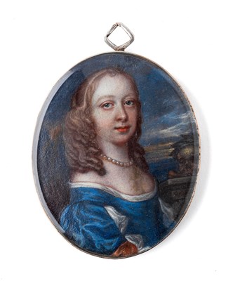 Lot 455 - A PORTRAIT MINIATURE OF A LADY