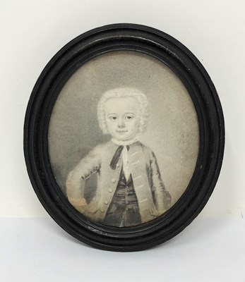 Lot 458 - A PORTRAIT DRAWING OF A YOUNG BOY