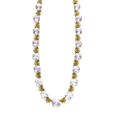 Lot 485 - KUNZITE NECKLACE