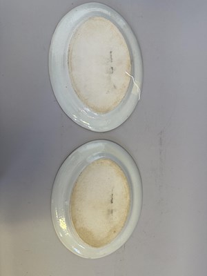 Lot 69 - A PAIR OF CHINESE FAMILLE-ROSE OVAL DISHES, QING DYNASTY, CIRCA 1830