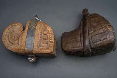 Lot 64 - FOUR PAIRS AND EIGHT SINGLE SOUTH AMERICAN STIRRUPS, BRAZIL AND PERU, LATE 19TH/20TH CENTURY