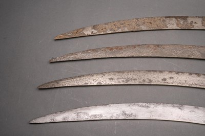 Lot 31 - FOUR INDIAN SWORDS (TALWAR), LATE 19TH/20TH CENTURY
