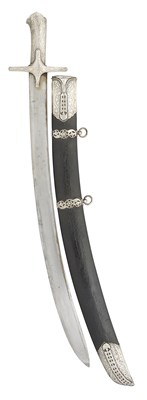 Lot 103 - A RARE OTTOMAN SILVER-MOUNTED SABRE (KILIG), LATE 17TH CENTURY