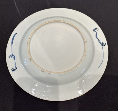 Lot 48 - TWO CHINESE EXPORT BLUE AND WHITE PLATES, QING DYNASTY, KANGXI PERIOD (1662-1722)