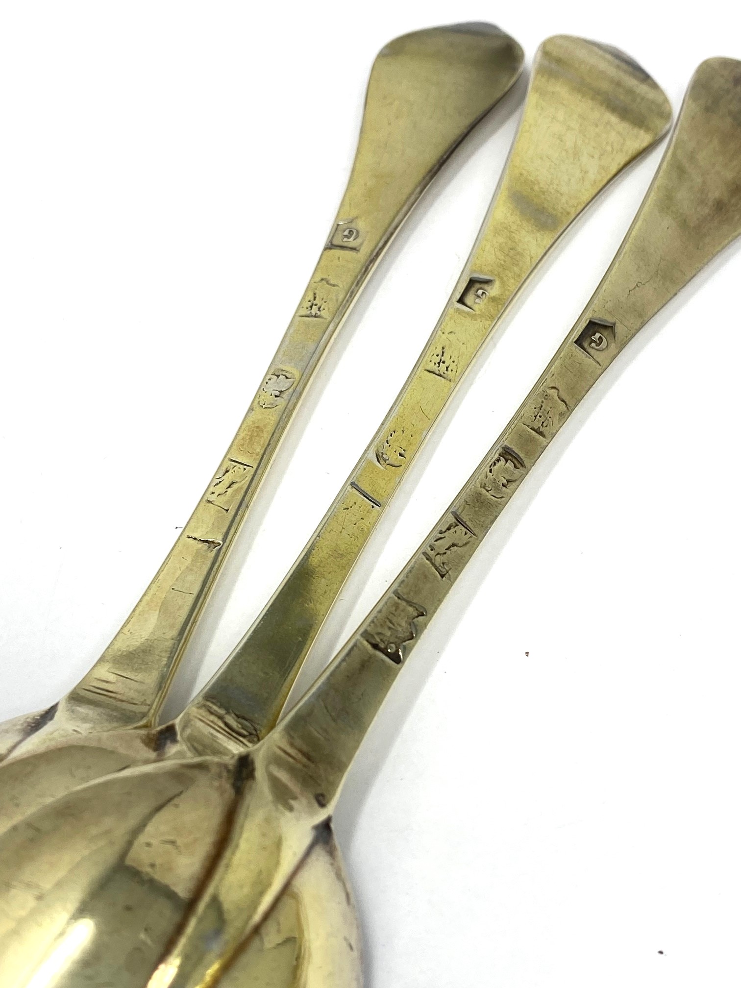Lot 94 - A SET OF SIX WEST COUNTRY QUEEN ANNE SILVER