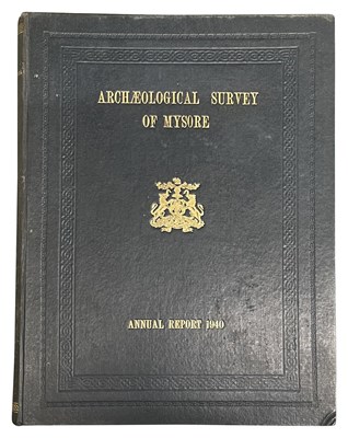 Lot 371 - ANNUAL REPORT OF THE MYSORE ARCHAEOLOGICAL DEPARTMENT FOR THE YEAR 1940