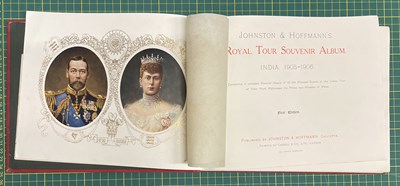 Lot 397 - JOHNSON & HOFFMANN'S ROYAL TOUR SOUVENIR ALBUM. INDIA, 1905 - 1906