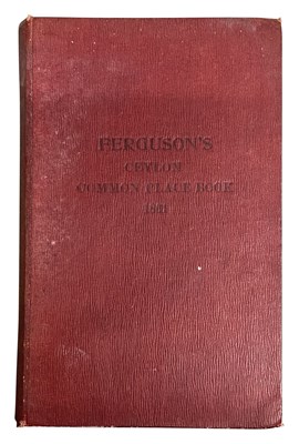 Lot 584 - THE CEYLON COMMON PLACE BOOK