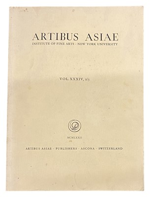 Lot 273 - ARTIBUS ASIAE INSTITUTE OF FINE ARTS VOL. XXXIV, 2/3