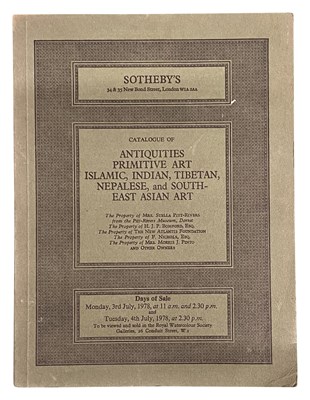 Lot 286 - CATALOGUE OF ANTIQUITIES PRIMITIVE ART ISLAMIC, INDIAN, TIBETAN, NEPALESE AND SOUTHEAST ASIAN ART