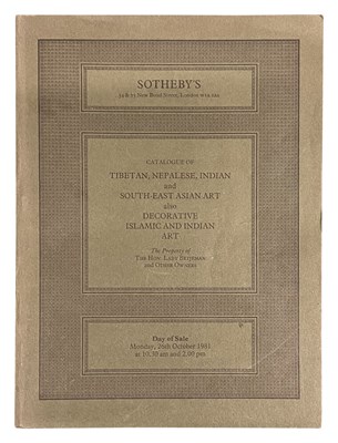 Lot 289 - CATALOGUE OF TIBETAN, NEPALESE, INDIAN AND SOUTH-EAST ASIAN ART ALSO DECORATIVE ISLAMIC AND INDIAN ART THE PROPERTY OF THE HON. LADY BETJEMAN AND OTHER OWNERS