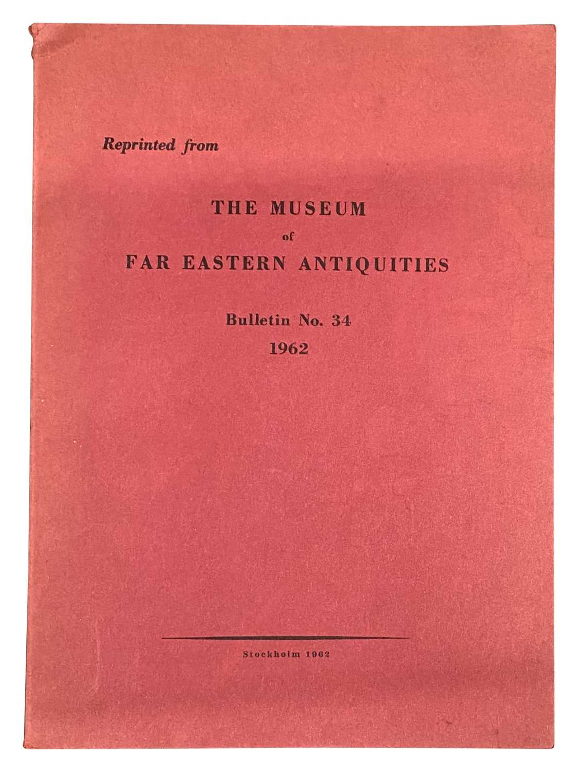 Lot 314 - THE MUSEUM OF FAR EASTERN ANTIQUITIES