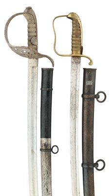 Lot 106 - AN AUSTRIAN MODEL 1904 CAVALRY SABRE AND ANOTHER SABRE