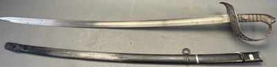 Lot 106 - AN AUSTRIAN MODEL 1904 CAVALRY SABRE AND ANOTHER SABRE