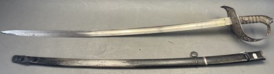Lot 106 - AN AUSTRIAN MODEL 1904 CAVALRY SABRE AND ANOTHER SABRE
