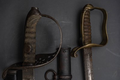 Lot 106 - AN AUSTRIAN MODEL 1904 CAVALRY SABRE AND ANOTHER SABRE