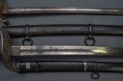 Lot 106 - AN AUSTRIAN MODEL 1904 CAVALRY SABRE AND ANOTHER SABRE