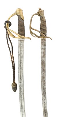 Lot 107 - TWO SWORDS IN RUSSIAN 19TH CENTURY STYLE, 20TH CENTURY