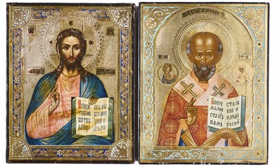 Lot 41 - TWO RUSSIAN ICONS, MOSCOW SCHOOL, LATER 19TH CENTURY