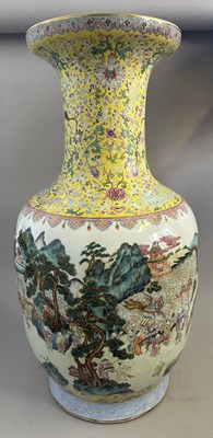 Lot 21 - A LARGE CHINESE FAMILLE-ROSE 'SPRING FESTIVAL' VASE, QING DYNASTY, CIRCA 1900
