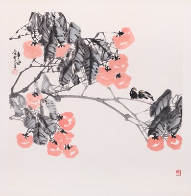 Lot 118 - CHINESE SCHOOL, ‘CHERRY TREE’, 20TH CENTURY