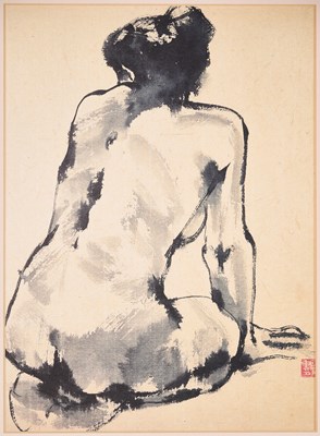 Lot 123 - CHINESE SCHOOL, FEMALE NUDE, 20TH CENTURY