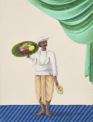 Lot 351 - SEVEN COMPANY SCHOOL PAINTINGS OF CHARACTERS AND TRADES, PATNA, MID-19TH CENTURY