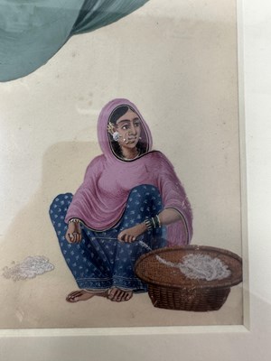 Lot 351 - SEVEN COMPANY SCHOOL PAINTINGS OF CHARACTERS AND TRADES, PATNA, MID-19TH CENTURY